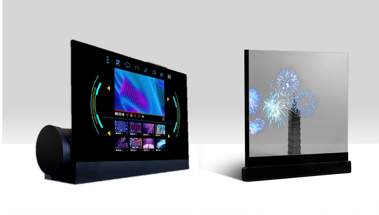 可卷式、折迭性、高透明